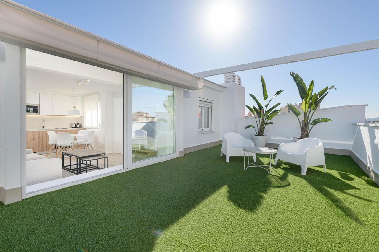 Wintowinrentals Exclusivo Atico Cerca De La Playa. 马拉加 外观 照片